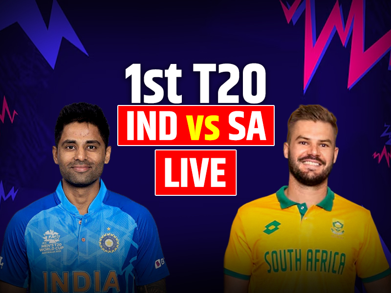 IND vs SA 1st T20 Live Score Today